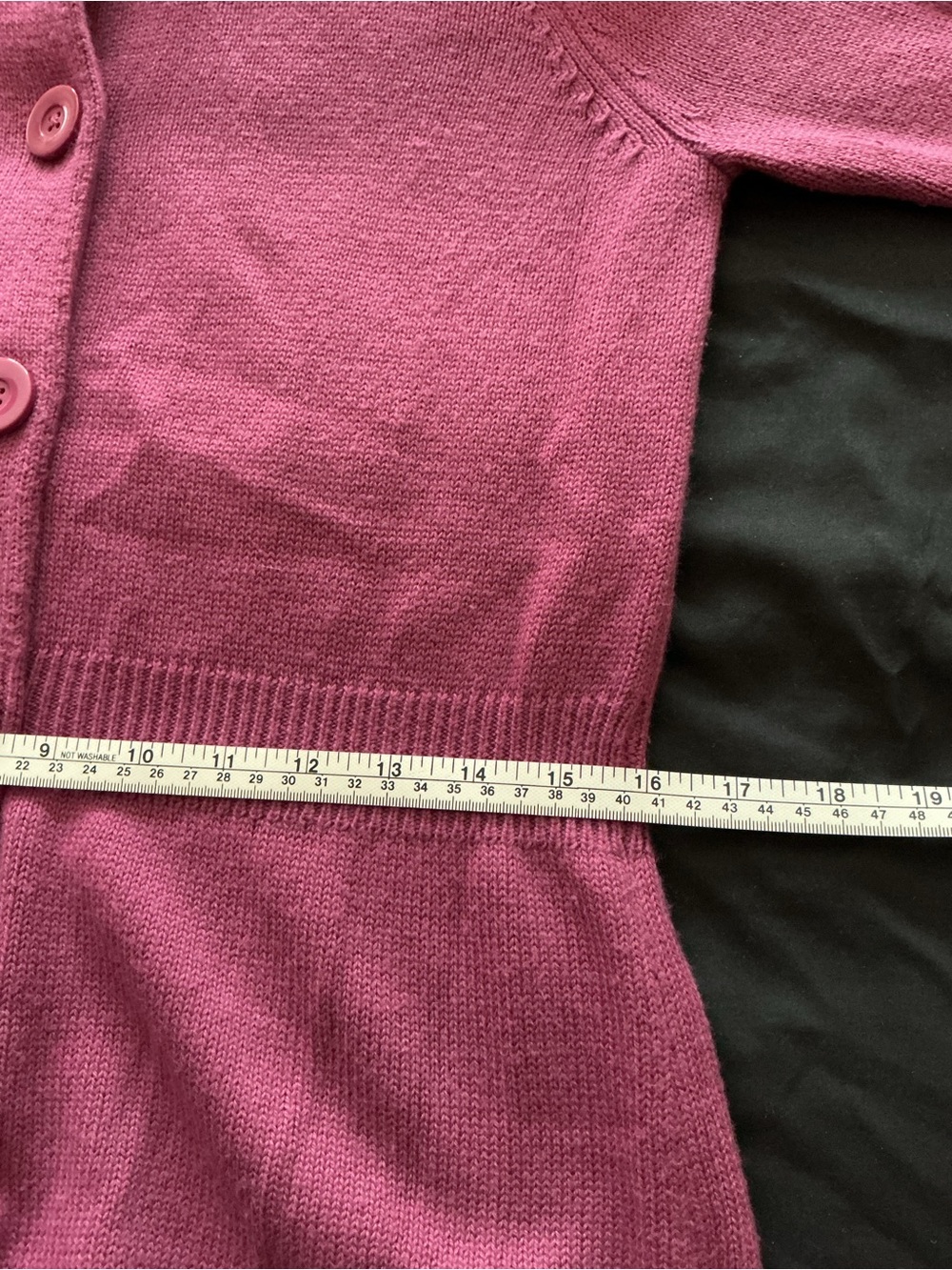 Ann Taylor Women’s Mauve Button-Front V-Neck Peplum Cardigan - Picture 7 of 7